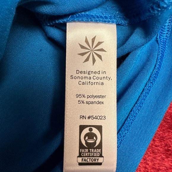 Athleta Blue Power Up Tank Top. Size L. NWT - Picture 5 of 5